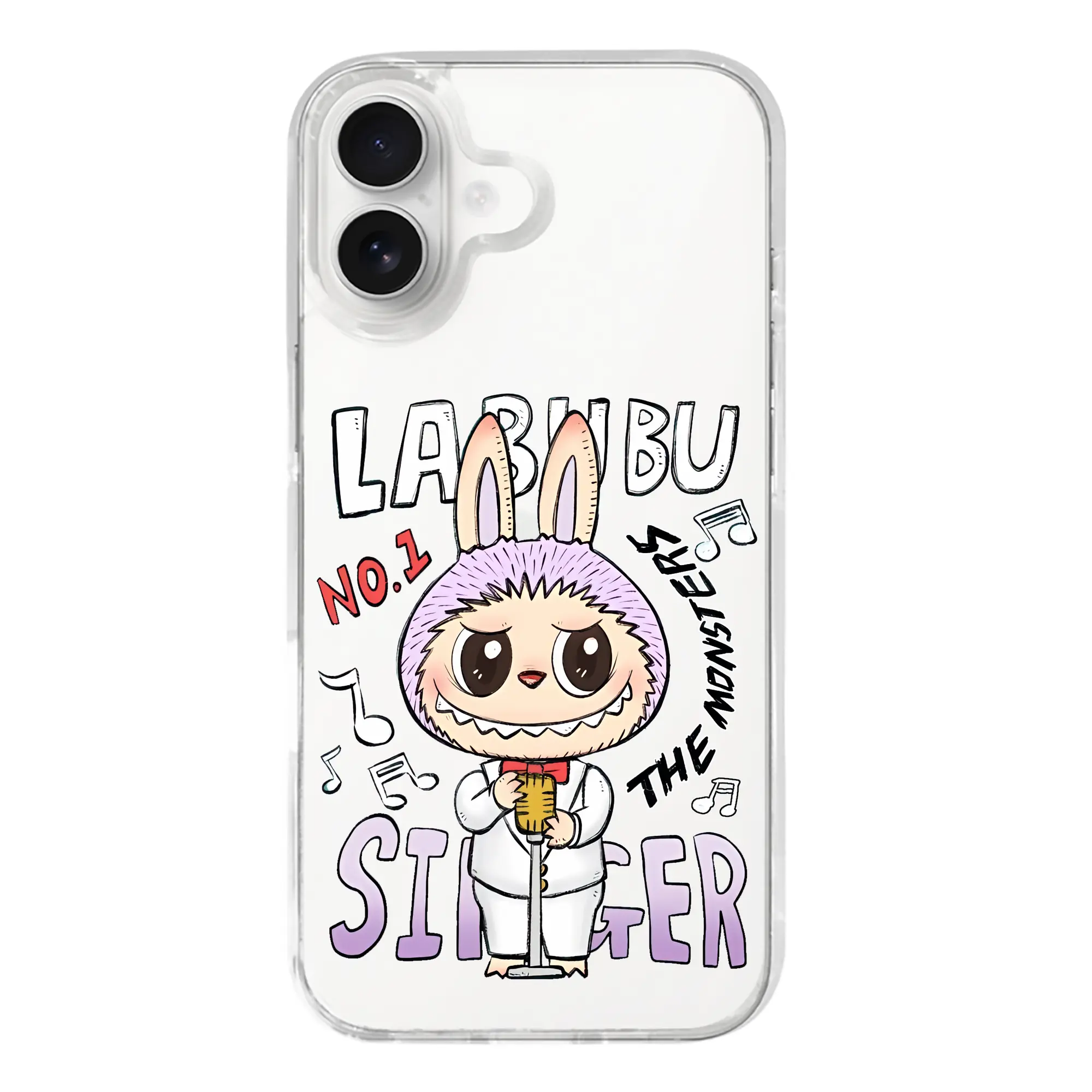 ラブブ グッズ モココ - iPhone 17シリーズ 透明スマホケース – 薄型・耐衝撃・精密フィット保護カバー